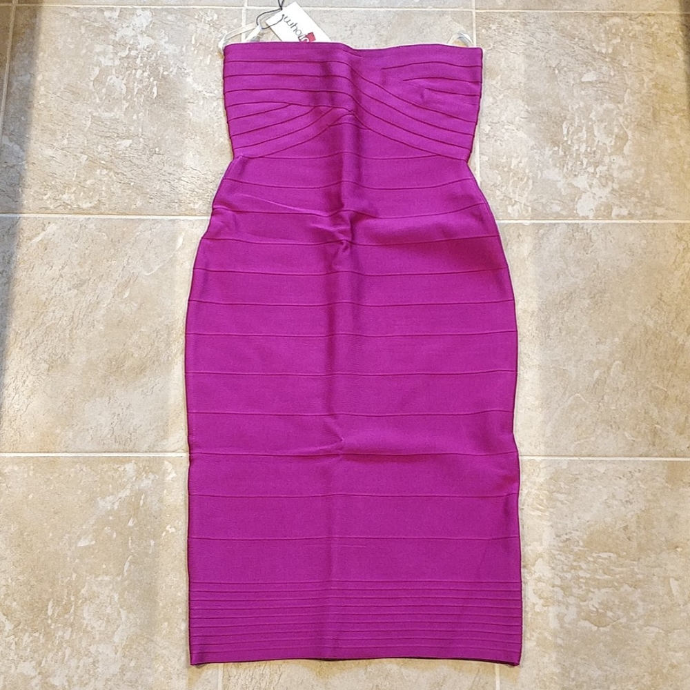Purple Bandage Dress Whoinshop
